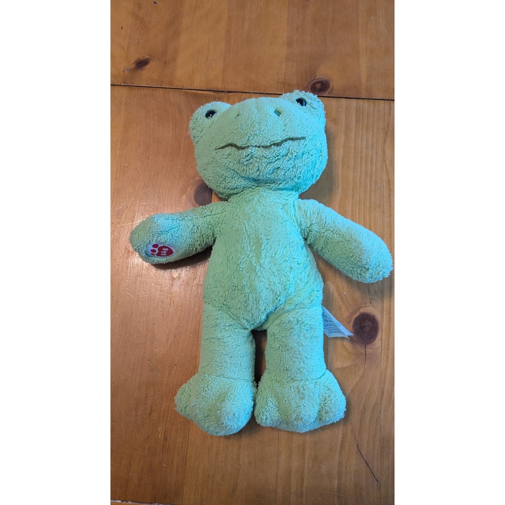 Build A Bear Spring Green Frog Plush Stuffed Animal 16 inch 030856 Lime Green‎